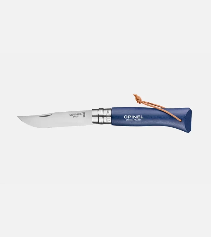 Navaja Opinel No. 08 Colorama Azul Oscuro | Navaja Plegable Outdoor