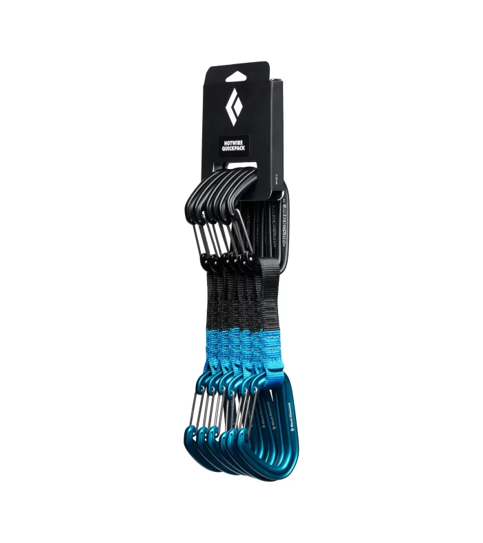 Black Diamond HotWire Quickpack 12 cm | Pack de 6 Cintas Express para Escalada